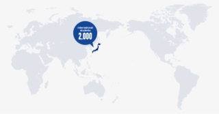 International Students 2,000 - Japan Map #5057948