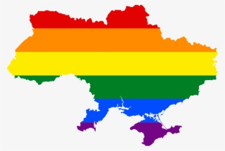 The Freedom To Love - Ukraine Flag Map #5058006