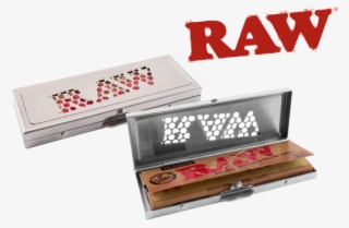 Raw Metal Paper Case Tin 1-1/4 Size Shredder - Raw Rolling Paper Parchment Paper 100mm #5058344