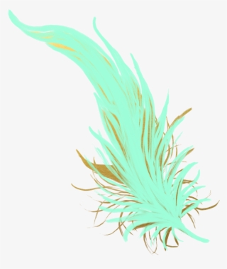 Feathers Feather Pastel Golden Gold Teal Mintgreen - Feather #5058980