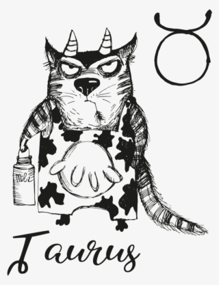 Taurus Trip Men's Printed T Shirt - Zodiac Cat Coffee Mug #5060949