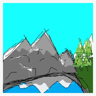 Bob Ross But A Little Bit Worse - Illustration #5062432