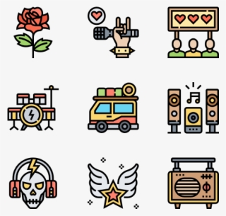 Rock And Roll - Electric Vector Icon Png #5064144