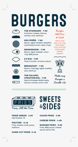 Diesel And Duke Menu - Menu #5064470