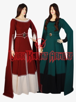 Draped Sleeve Medieval Dress - Vestidos Da Idade Media #5065572