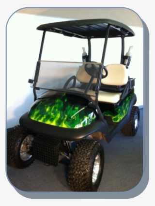 Green Flame Golf Cart #5066461