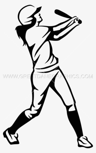 Graphic Freeuse Library Baseball Player Pitching Clipart - Softball Player Line Art #5067013