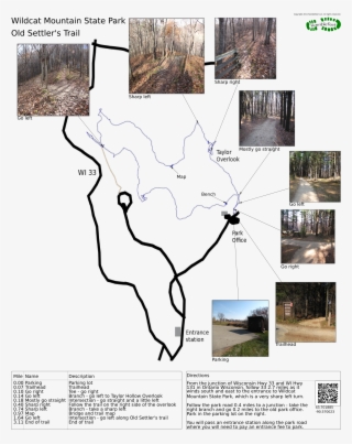 Printable Trail Map In Png Format - Wildcat Mountain Falls Wi #5068621