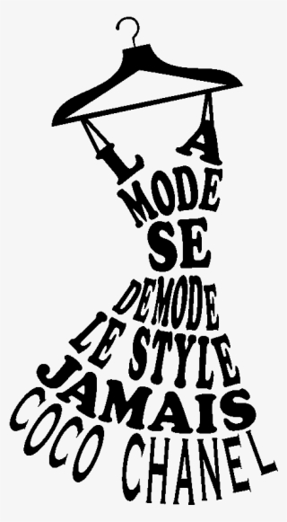 Sticker La Mode Se Demode Le Style Jamais Coco Chanel - Mode Se Démode Le Style Jamais #5070241
