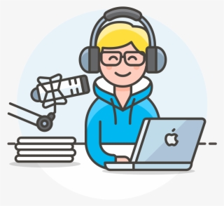 Radio Host Icon - Vector Radio Host #5072215