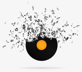 Musical Phonograph Record Transprent - Music Logo Png Hd #5072930