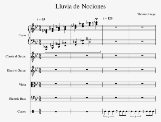 Lluvia De Nociones Sheet Music For Piano, Guitar, Viola, - World Of Pure Imagination Trumpet #5074244