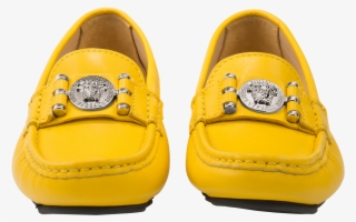 Leather Loafers With Medusa - Slip-on Shoe #5074936