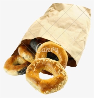 Png Free Bagel Transparent Fresh - Paper Bag #5075932
