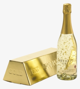 Sparkling Wine Gold With Gold Bar Carton Inführ 0,75l - Österreich Gold #5076407