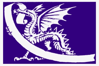 Welsh Dragon Drawing Symbol Purple - History Of Commonwealth Games #5076519