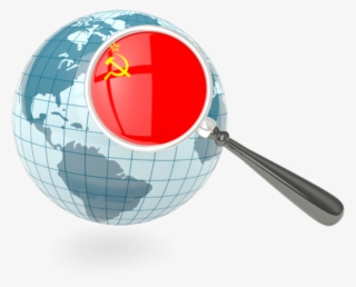 Illustration Of Flag Of Soviet Union - China Flag Globe #5077242