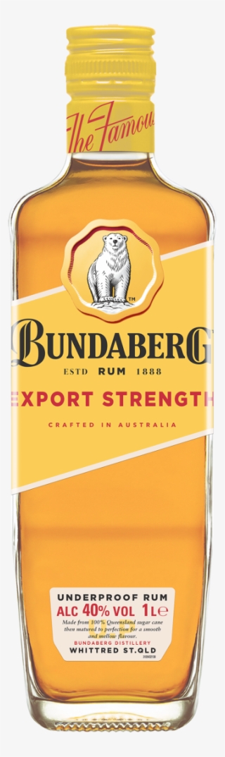 Bundaberg Export Strength 1 Litre - Bundaberg Original Rum 700ml #5078192