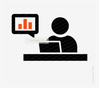 Analyst At Workplace Icon Of Data Working - Analyst Vector #5078567