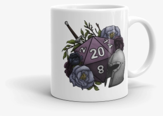 Fighter D20 White Mug - Dice #5079047