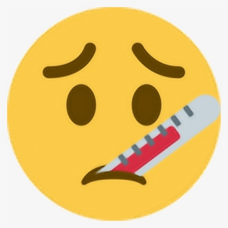 Sick Sad Frown Upset Unhappy Thermometer Emoji Emoticon #5079525