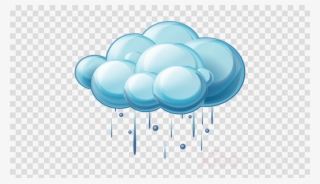 Rain Weather Icon Clipart Weather Rain And Snow Mixed - Blue Sphere Vector #5080440