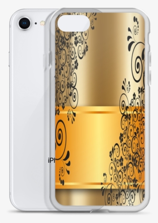 Gold Pattern Iphone Case 7/8-7plus 8plus - Make-upkünstler-gold, Wirble Reben Notizblock #5080774