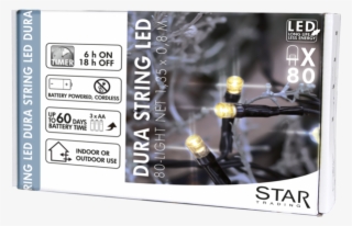 Net Light Dura String Led - Star Battery Operated Led Dura String Light Set With #5082124