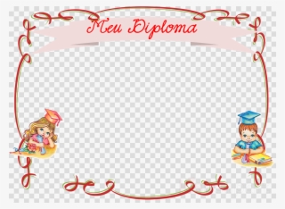 Convite De Formatura Infantil Clipart Graduation Ceremony - Borda De Diploma Png #5086501