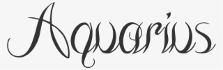 Aquarius - Calligraphy #5087093