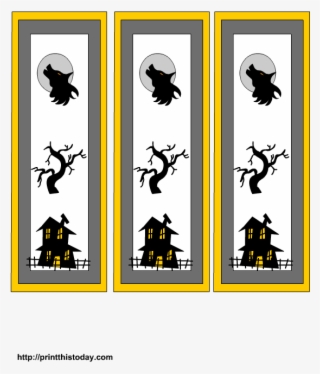 Free Printable Halloween Bookmarks - Halloween Vector #5087168