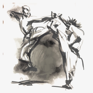 Png Free Stock Karate Drawing Figure - Caligrafia Karate #5087230