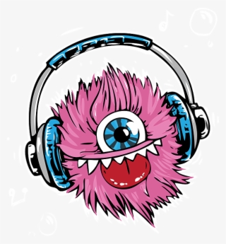 Monster, Headphones, Headset, Listen, Smile, Music - Monster Listen To Music #5088395
