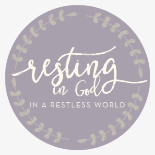 Resting In God Logo Color With Purple Back - Gourmet #5088923