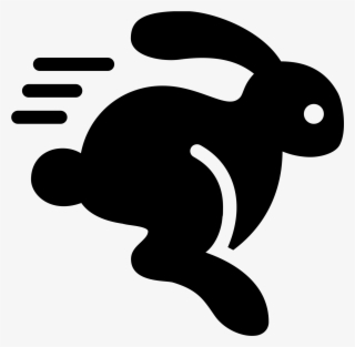Running Rabbit Filled Icon - Rabbit Icon - Free Transparent PNG ...