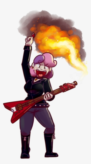 Secretgoombaman12345, Fire, Flying V, Guitar, Human, - Guitar #5091714