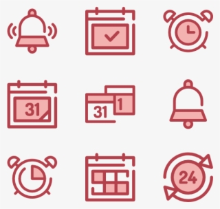 Time And Date - Date Time Place Icons #5092201