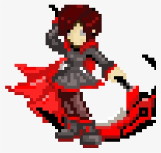 Ruby Rose - Rwby Pixel Art #5092683
