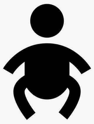 It Is A Icon Of A Baby Wearing A Diaper - Illustration #5094133