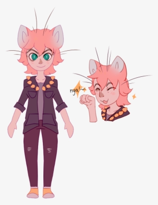 Pleas Draw My Kawaii Neko Girl She Has Pink Hair, Fluffy - Cartoon #5094354