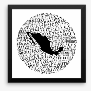 Food Map Of Mexico - Mexico Map Region Vector #5095228