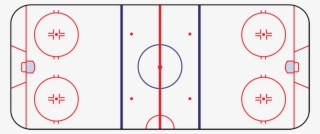 In Fact, It Was Originally Called 'hockey Rink Style' - Hockey Rink Lines Png #5095616
