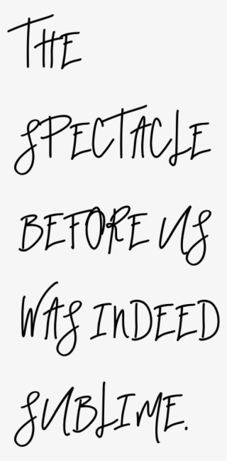 Needle & Thread Uppercase Bold Specimen 7 - Handwriting #5096847