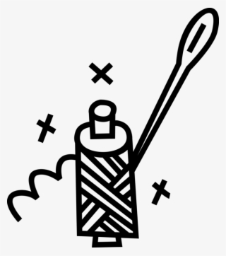 Picture Black And White Needle And Thread Image Illustration - Illustration #5097007