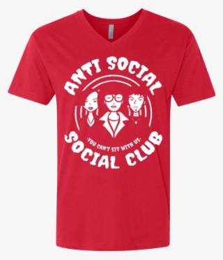 Anti Social Club Men's Premium V Neck - Gambar Anti Social Social Club #5098108