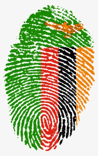 Travel, Zambia Flag Fingerprint Country Pride Iden - Zambian Flag Transparent Background #5098479