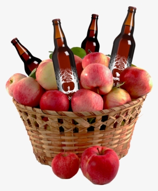 The Classic Characters From The Story Of Little Red - Lot Of Apples In Basket #5099321