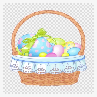 Easter Basket Png Clipart Easter Bunny Easter Basket - Easter #5099534