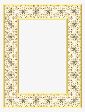 Gold Gilt Frame Detailed Diamond 1613905 - Hope Border Png #510067
