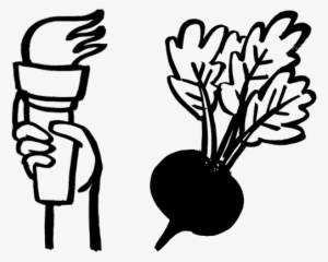 Doing Good, Deliciously - Beet Black And White Clipart #510112